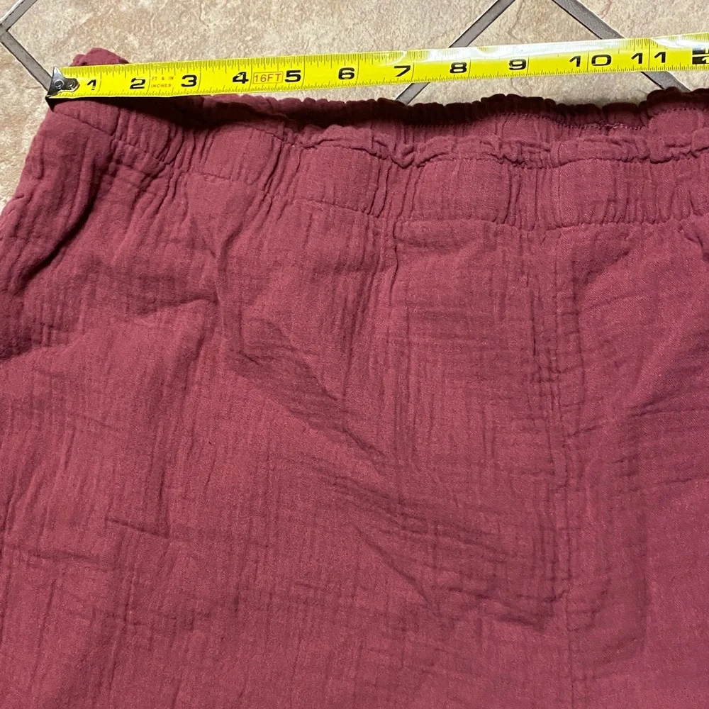 Coldwater Creek 3X Comfy Cotton Burgundy Capris Stretchy Casual Athleisure - Picture 6 of 11